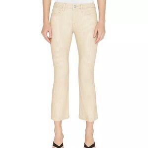 Frame le crop mini boot NWT in sand stripe